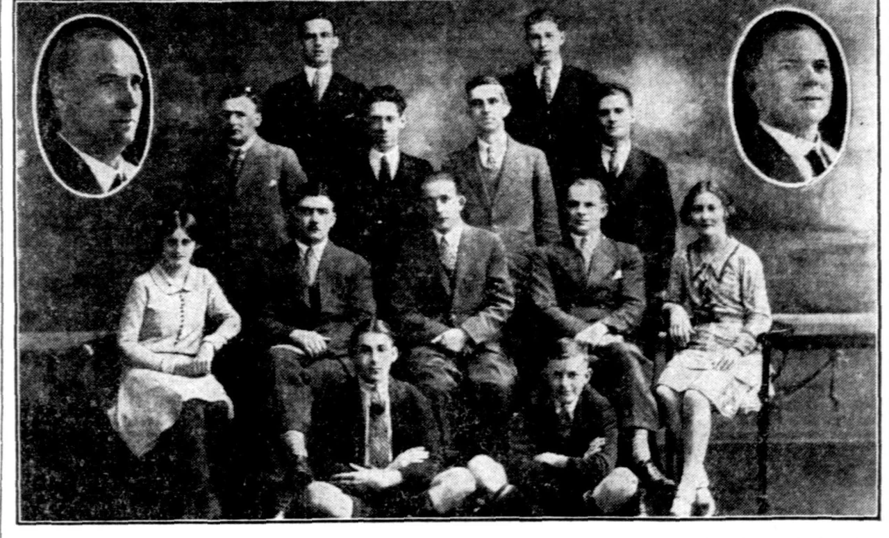 Laubman and Pank’s Perth staff, with Sigfred Dannell seated second from the right
